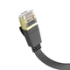 Кабель сетевой патч-корд HOCO US07 Cat.6 Gigabit Ethernet LAN RJ45 Плоский 20м Black (HOCO-US07) для интернета - изображение 4