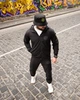 Спортивный костюм Stone Island из плащевки Crash, сетчатая подкладка, легкий, дышащий, анатомический крой, куртка на молнии Black XL - изображение 9