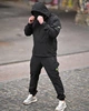 Спортивный костюм-анорак Stone Island из ткани Micro Rip-Stop, анатомический крой, Urban Style Black S - изображение 9