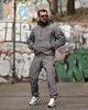 Спортивный костюм Stone Island из вареной плащевки Crash, сетчатая подкладка, легкий, дышащий, анатомический крой Gray L - изображение 2