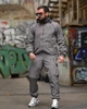 Спортивный костюм Stone Island из вареной плащевки Crash, сетчатая подкладка, легкий, дышащий, анатомический крой Gray L - изображение 8