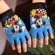 Рукавички велосипедні Sporty безтурботні дитячі спортивні Mouse Blue - зображення 1