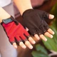 Перчатки велосипедные Sporty беспалые детские спортивные Solid Red - изображение 2