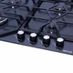 Газовая варочная поверхность для кухни WEILOR GM W 604 BL, черная эмалировання на 4 конфорки, газ-контроль - изображение 3