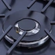 Газовая варочная поверхность для кухни WEILOR GM W 604 BL, черная эмалировання на 4 конфорки, газ-контроль - изображение 5