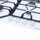 Газовая варочная поверхность для кухни WEILOR GM W 604 WH, белая эмальрованная на 4 конфорки, газ-контроль - изображение 4