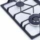 Газовая варочная поверхность для кухни WEILOR GM W 604 WH, белая эмальрованная на 4 конфорки, газ-контроль - изображение 7