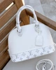 Элегантная женская кожаная сумка Louis Vuitton белая (96738) - изображение 1