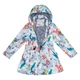 Пальто демисезонное HUPPA LEANDRA 18030004-91220 белый с принтом 134 см (4741468750484) - изображение 4