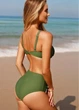 Раздельный купальник FS Vancavoo Women's Bikinis L Оливковый (10130) - зображення 4