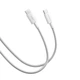 Кабель Type-C to Type-C 6A Xiaomi Braided Fast Charging (2m) плетеный шнур для зарядки, белый - изображение 3