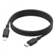 Кабель Type-C to Lightning HOCO X90 Cool silicone PD 20W Чорний/Шнур дріт силіконовий для iPhone iPad швидке заряджання - зображення 2