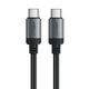 Кабель Type-C to Type-C ACEFAST C20-03 PD 60W 1.2m Черный / Шнур провод тканевой быстрая зарядка для ноутбука телефона - изображение 2