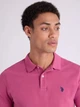 Поло длинное мужское U.S. Polo Assn 11C581-3O00A(ARIZONA ROSE) S Розовое (786662544280) - зображення 4