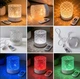 Ночник умный светильник Морская Волна RGB 16 цветов свечения с пультом настольный лед светильники с проекцией водяных волн настольный декоративный ночник - изображение 11