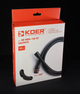 Шланг для душа Koer KB-0804-150-07 цвета графит силиконовый 150 см (KR4811) - изображение 2