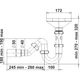 Сифон Kronoplast 1 1/2"*40 прямоточный с разрывом потока с редукционным патрубком 135° SU19800073 - изображение 4