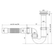 Сифон Kronoplast 1 1/2"*40 с литым выпуском прямоточный с гофротрубой 40*40 SU11000042 - изображение 5