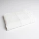 Набор банных махровых полотенец с велюровым бордюром 3шт GM Textile 50х70см, 50х90см, 70х140см (Белый) - изображение 3