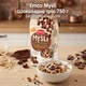 Мюсли Emco шоколадное трио 750 г запеченные хрустящие с шоколадом Мюсли Эмко с молочным и черным шоколадом 750г без пальмового масла - изображение 1