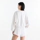 Женский белый свитшот New Balance Trackside French Terry Crew 36 (S) (WT62X7T4LIT) - изображение 3