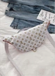 Женская сумка Louis Vuitton LV004-2 бананка через плечо красная белая крышка - изображение 5