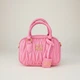 Жіноча сумка крос-боді Miu miu 18119 рожева - зображення 1