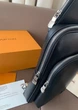 Чоловіча нагрудна сумка LV020 Louis Vuitton Avenue M30863 чорна - зображення 6