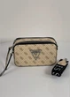 Женская сумка Guess G015-7 прямоугольная кросс-боди бежевая - изображение 2