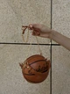 Жіноча коричнева кругла сумка BASKETBALL м'яч на ланцюжку - зображення 8