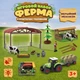 Игровой набор Ферма с трактором фигурками домашних животных и фермером — детская игрушечная ферма со светом и звуком детский детей - изображение 1