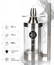 Кальян Yimi Hookah Nix Silver серебристый компактный из нержавеющей стали 22 см полный комплект - изображение 2