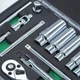 Набор инструмента 1/4" 18ед. дюймового 3/16"-9/16" (длинные головки) TOPTUL GCAD1813 - изображение 3