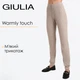 Жіночі штани в рубчик Giulia WARMLY TOUCH 4308/150 М Beige-dark, трикотажні, з манжетами - зображення 4