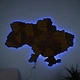 Карта України настінна велика 3D об'ємна з синьою підсвіткою (220В) в коробці 143*100 см Гранд Презент 17СС - изображение 2