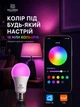 Розумна лампочка Palermo Smart LED bulb E27 RGB різнокольорова смарт лампа 15 Вт комплект 2 штуки розумне освітлення з Bluetooth керуванням у додатку Smart Life Tuya - зображення 5