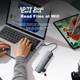 Док-станція розширення Yottamaster Type-C 3.2, концентратор Thunderbolt 4, розгалужувач-конвертер 10 Гбіт/с, сумісний з Apple MacBook 15, ноутбуками Huawei, iPad - зображення 9