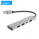 USB-концентратор Youlianxing USB 3.2, док-станция расширения 10 Гбит/с, 4-портовый, для ноутбука и настольного компьютера - изображение 5