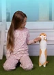 Игрушка плюшевая обнимашка Кот батон 50 см MY KIGU Коричневый (9007) - изображение 2
