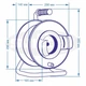 SV-2200 Підовжувач SVITTEX на котушці (40 м) з виносною розеткою серія ПРОФІ, 2х2,5 мм² - зображення 3