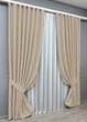 Комплект готовых штор VR-Textil Блэкаут двусторонний Eclipsе № 1817ш Песочный 150х270 см 2 шт (33-0798) - изображение 3