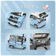 Конструктор LOZ mini Автомобиль MINI голубой (1131) - изображение 8
