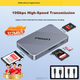 Кардридер Pisen USB и Type-C 3.2 для карт CFeA/CFeB/SD 4.0/TF, для камер Sony и Canon - изображение 5