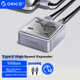 Док-станция ORICO Expansion Dock Type-C, высокоскоростной концентратор 10 Гбит/с, удлинительный кабель-конвертер для ноутбука, 1 метр. - изображение 4