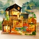3D Румбокс DIY House P018-B Японский дом с садом сборный конструктор для детей с подсветкой - изображение 4