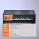 Коммутатор KeepLINK KP-9000 гигабитный 10-портовый PoE неуправляемый, 135 Вт - изображение 3