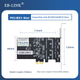Серверна мережева карта EB-LINK 82571-T4 (EXPI9404PT), PCIe X1, чотири гігабітні порти, чіп Intel 82571, для промислових камер машинного зору - зображення 5