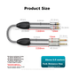 Аудиокабель ZHENWEI 2 x Jack 6.35 мм — 2 x RCA/XLR, 1 м - изображение 2