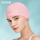 Шапочка для плавания ZOKE силиконовая водонепроницаемая с защитой ушей, унисекс - изображение 4