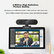 Веб-камера HIKVISION для компьютера, разрешение 2K Ultra HD, автофокус через USB, встроенный микрофон и динамик, подходит для онлайн-занятий, домашнего использования, прямых трансляций, видеоконференций, чата на ноутбуке, E14Sa - изображение 5